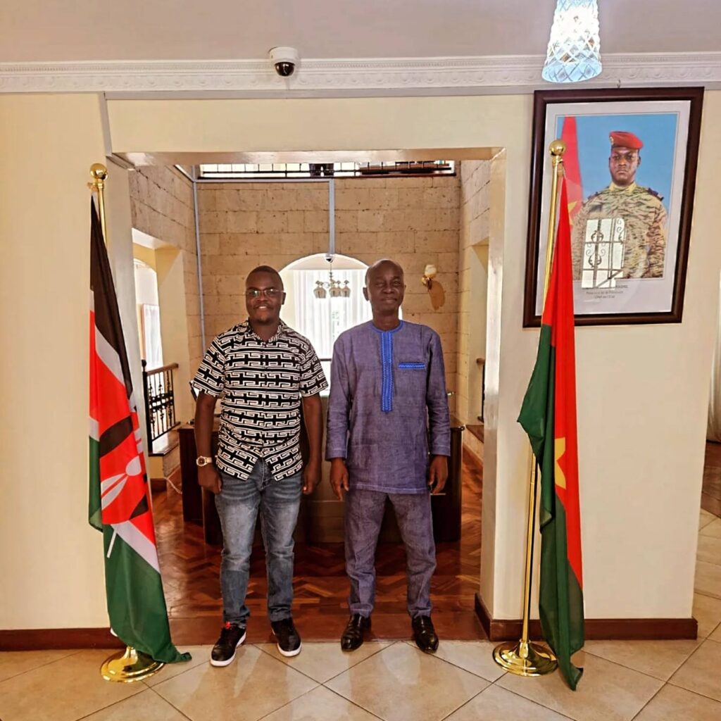 H.E Dominique Kabore the Ambassador of the Republic of Burkina Faso